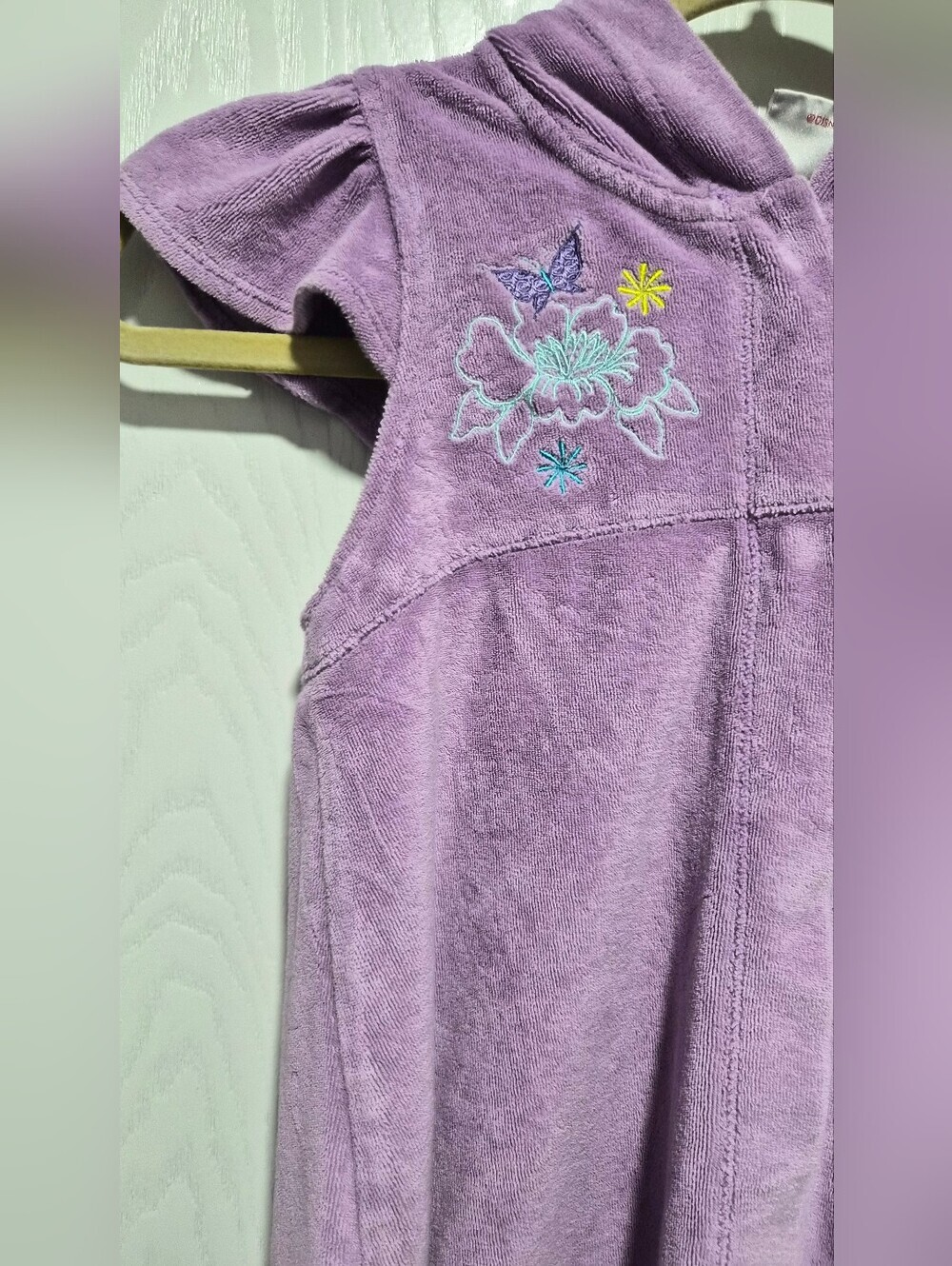 Vintage Disney Store Tinkerbell Purple Swim Cover Up Size 7/8 - Picture 3 of 7